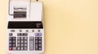 white Canon cash register
